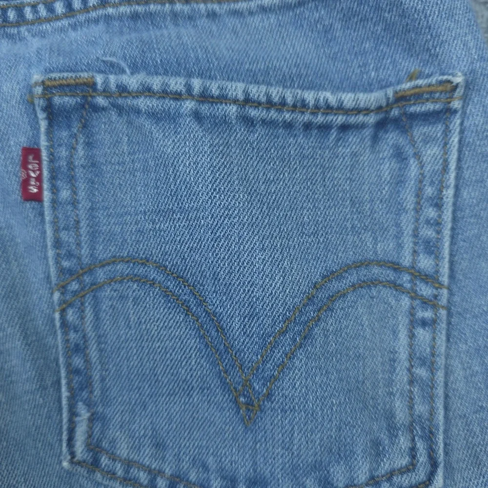 Levis 511 Jeans Mens 30x31 Blue Light Wash Slim Skinny Fit Bleach Stain
